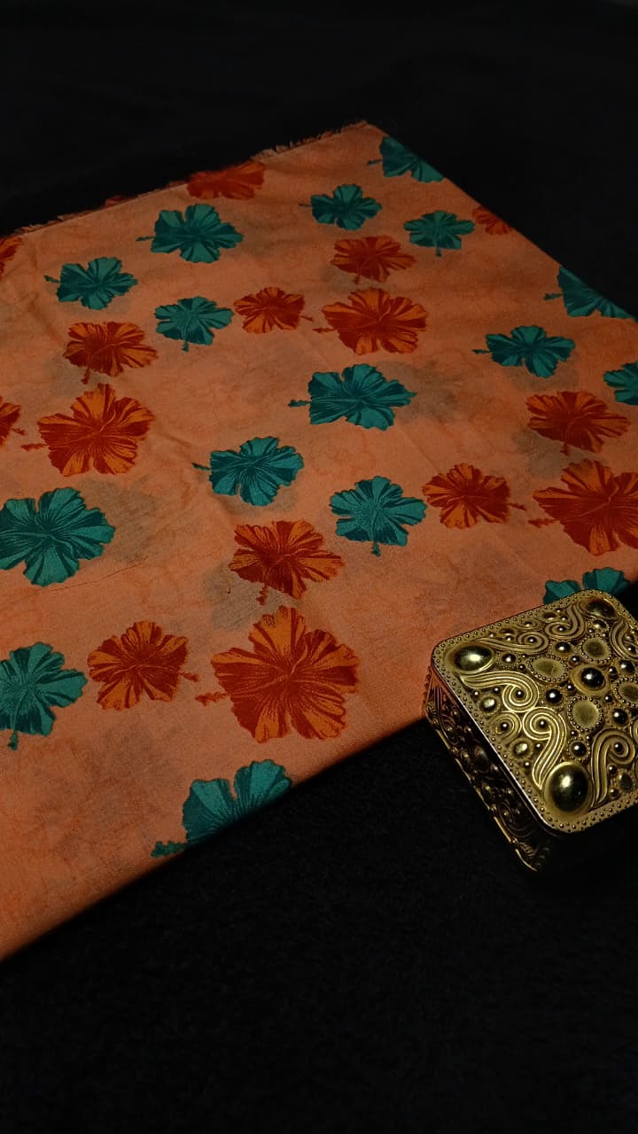 Unstitched Printed Lawn Suit (Kameez and Trouser SAME DESIGN)