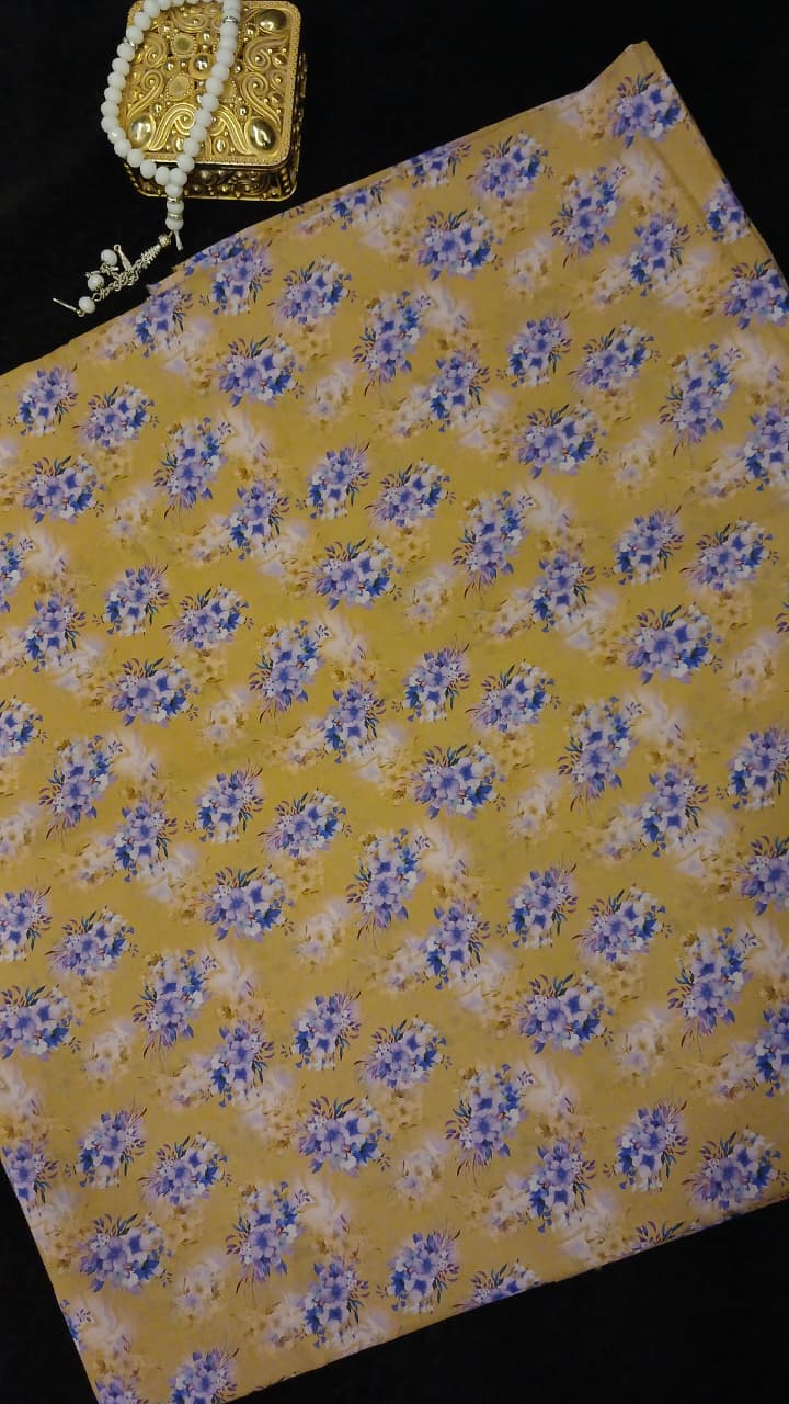 Unstitched Printed Lawn Suit (Kameez and Trouser SAME DESIGN)