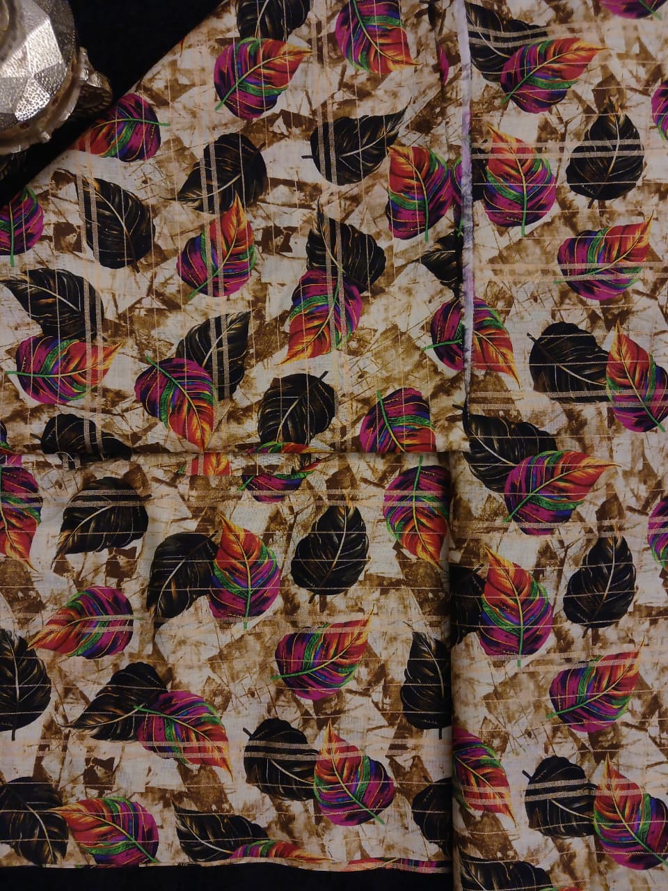 Unstitched Bnaarsi doriya printed lawn 2 piece suit