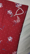 Unstitched printed linen 1pc suit