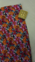 Unstitched printed linen 1pc suit