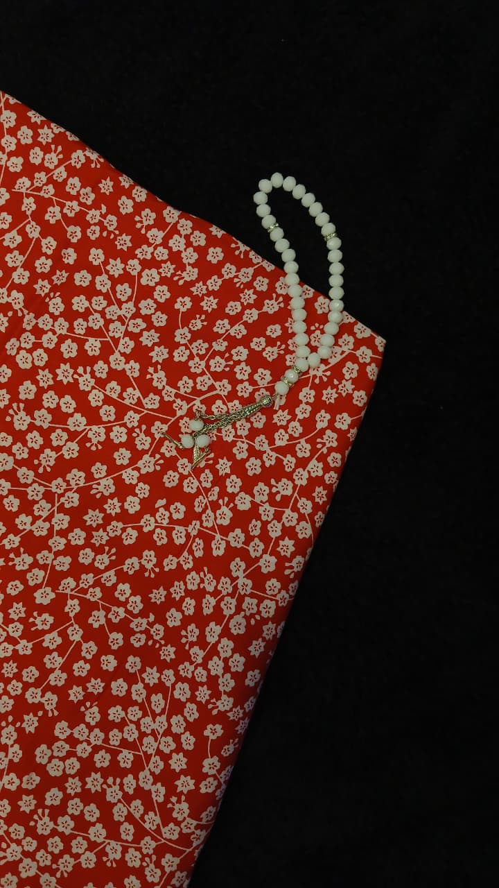 Unstitched printed linen 1pc suit